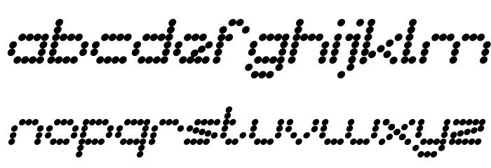 nano Italic Font LOWERCASE