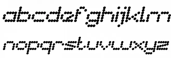 nano Italic फ़ॉन्ट लोअरकेस