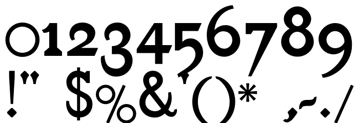 nanook-Bold Font OTHER CHARS
