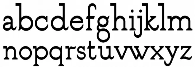 nanook Schriftart Kleinbuchstaben