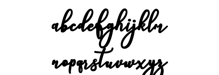 natasha-Bold Font LOWERCASE