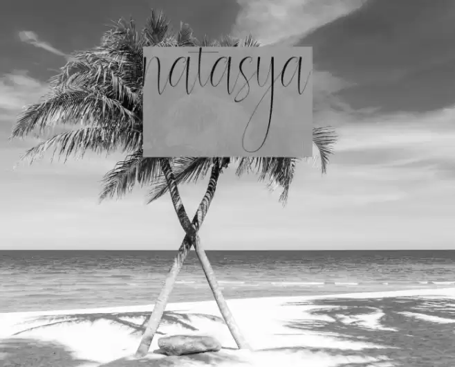 natasya Font examples