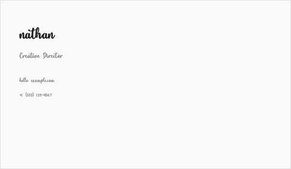 nathan Business Card