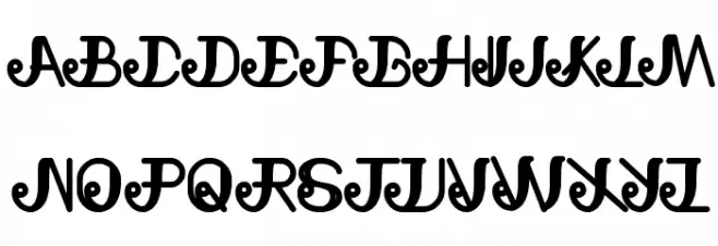 natural beauty Font UPPERCASE