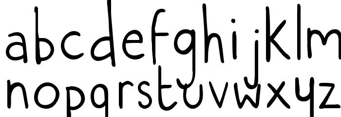 natwooddraws Font LOWERCASE