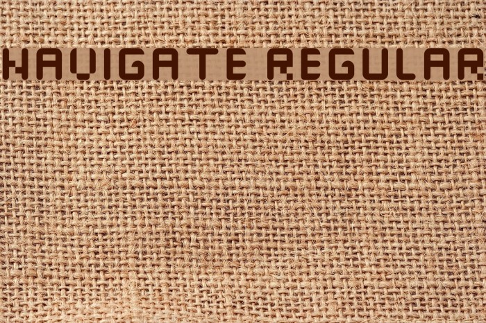 navigate Regular Font examples