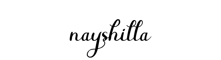 nayshilla  font caratteri gratis