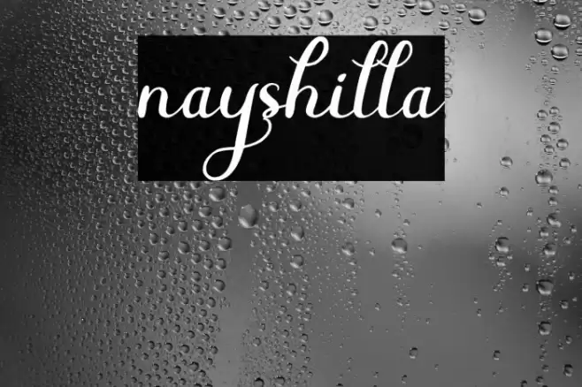 nayshilla Font examples
