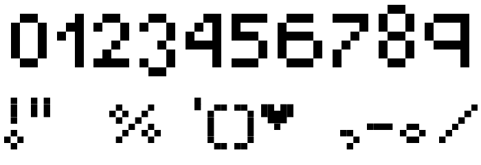 nayupixel Font OTHER CHARS