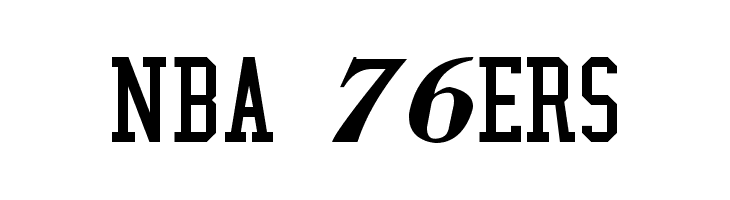 NBA 76ers Font
