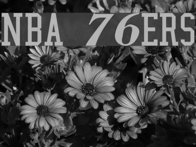 NBA 76ers Font examples