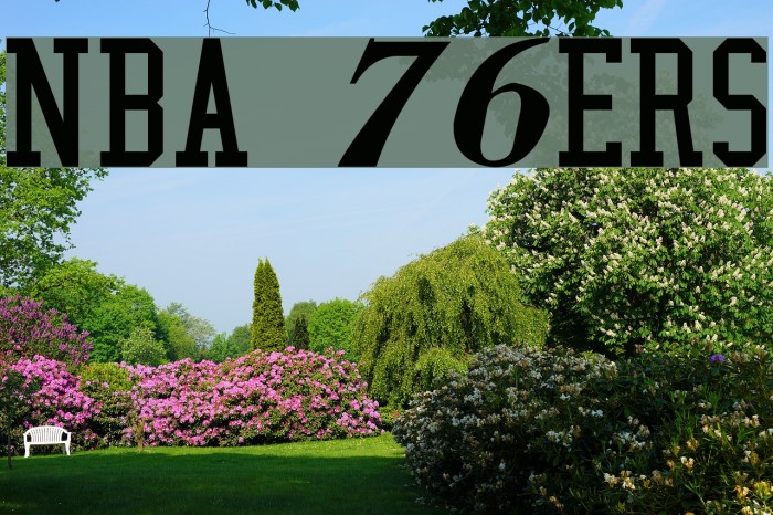 NBA 76ers Font examples