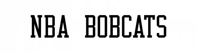 NBA Bobcats  Frei Schriftart Herunterladen
