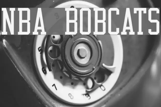 NBA Bobcats Font examples