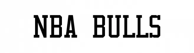 NBA Bulls  Frei Schriftart Herunterladen