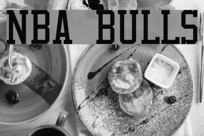 NBA Bulls Font examples