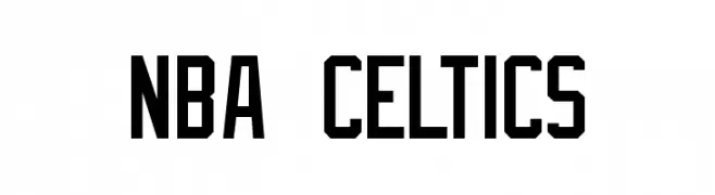 NBA Celtics  Frei Schriftart Herunterladen