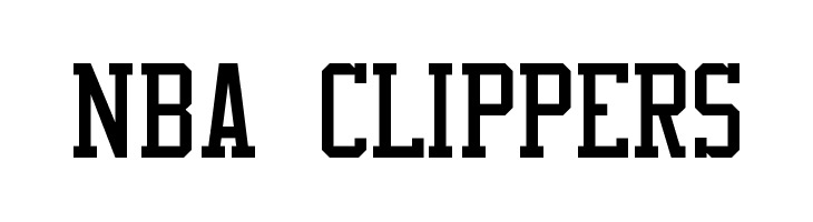 NBA Clippers Font Download (Los Angeles Clippers Font) - Fonts4Free