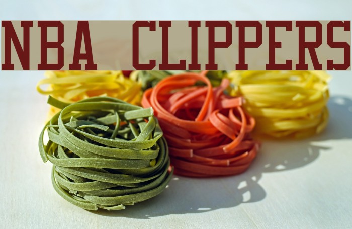 NBA Clippers Font examples