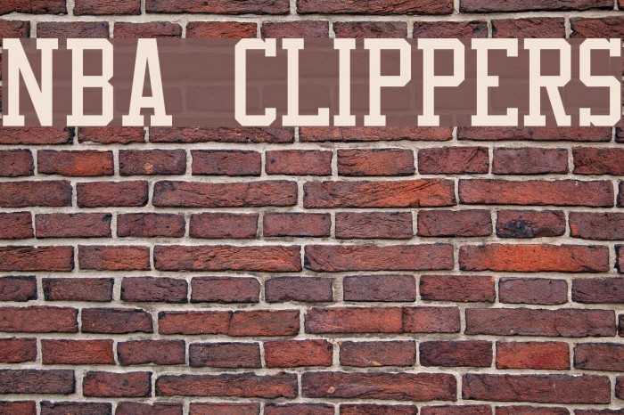 NBA Clippers Font Download (Los Angeles Clippers Font) - Fonts4Free
