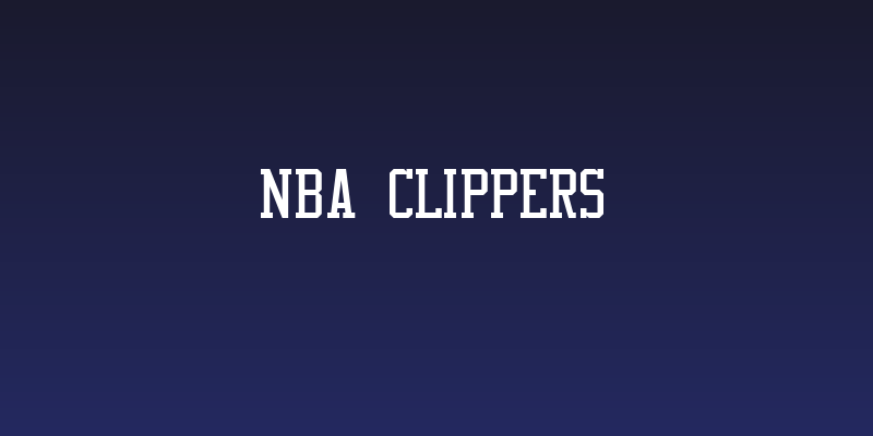 NBA Clippers Social Header