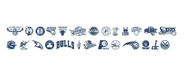 NBA EAST Lowercase