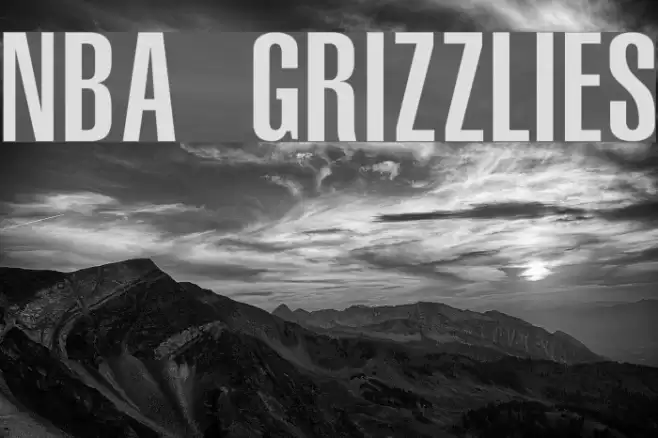 NBA Grizzlies Font examples