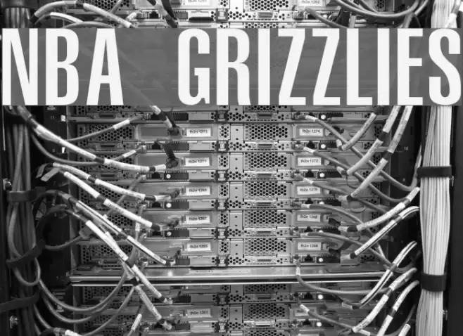 NBA Grizzlies Font examples