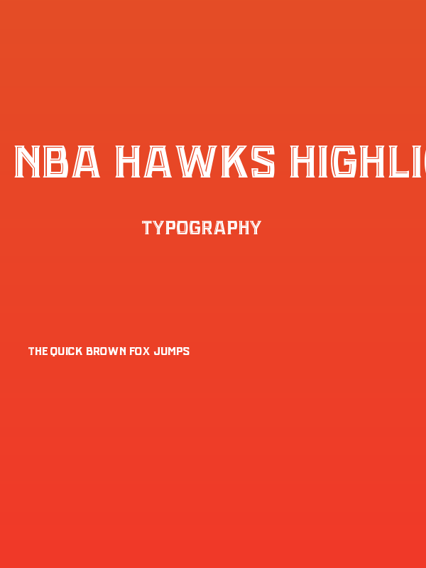 NBA Hawks Highlight Factory Poster