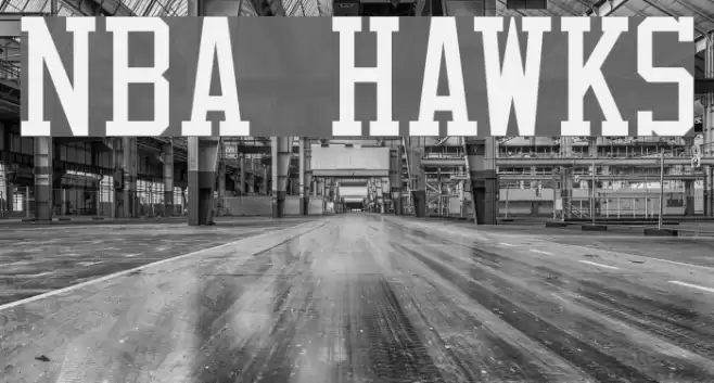 NBA Hawks Font examples