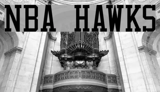 NBA Hawks Font examples