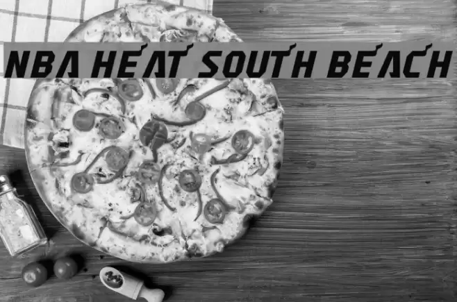 NBA Heat South Beach Font examples