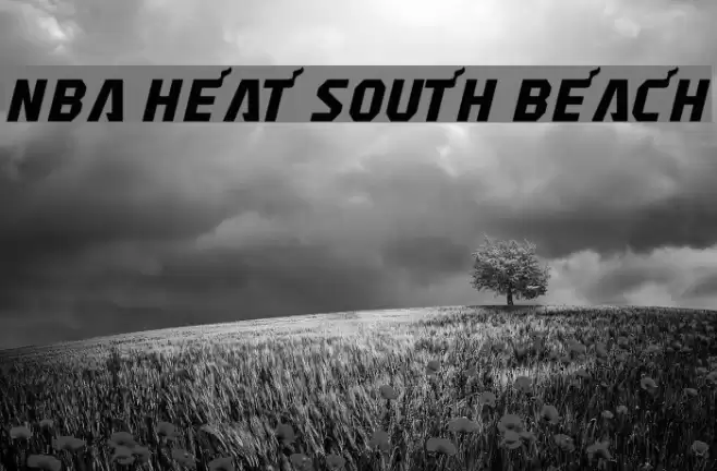 NBA Heat South Beach Font examples