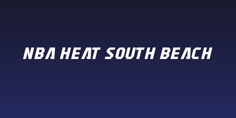 NBA Heat South Beach Social Header
