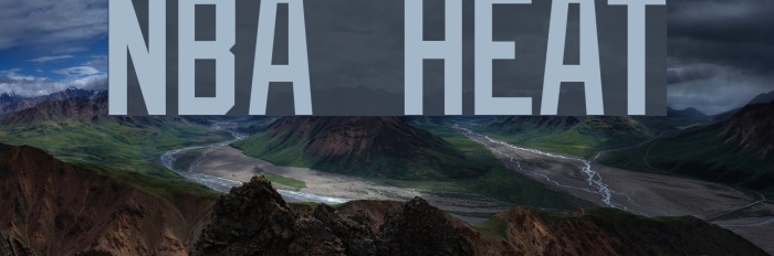 NBA Heat Font examples