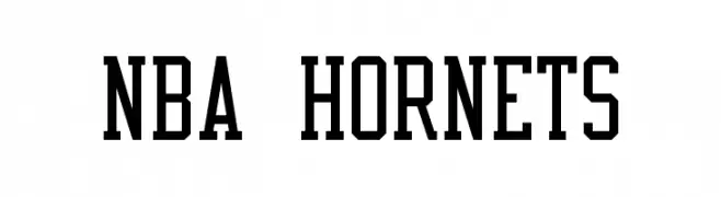 NBA Hornets  Frei Schriftart Herunterladen