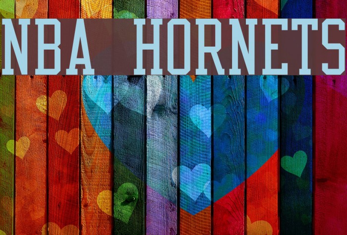 NBA Hornets Font examples