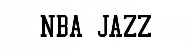 NBA Jazz  Frei Schriftart Herunterladen