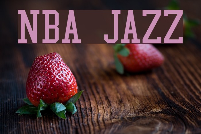 NBA Jazz Font examples