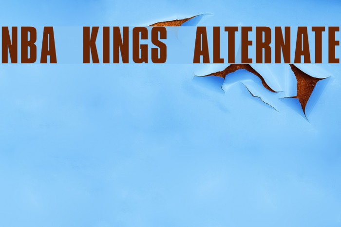 NBA Kings Alternate Font examples
