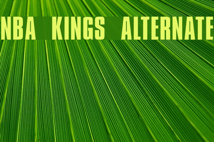 NBA Kings Alternate Font examples