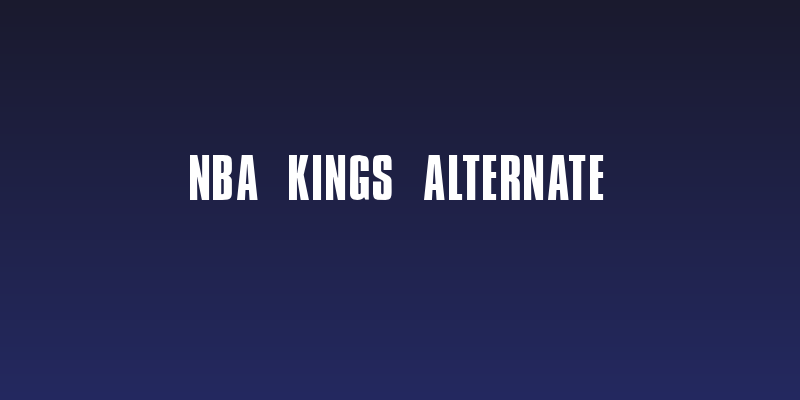 NBA Kings Alternate Social Header