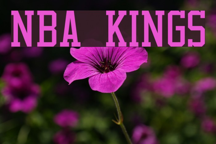 NBA Kings Font examples