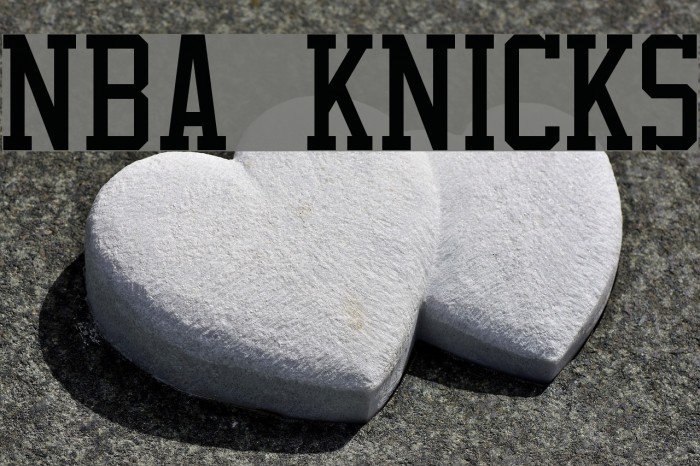 NBA Knicks Font examples