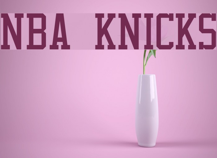 NBA Knicks Font examples