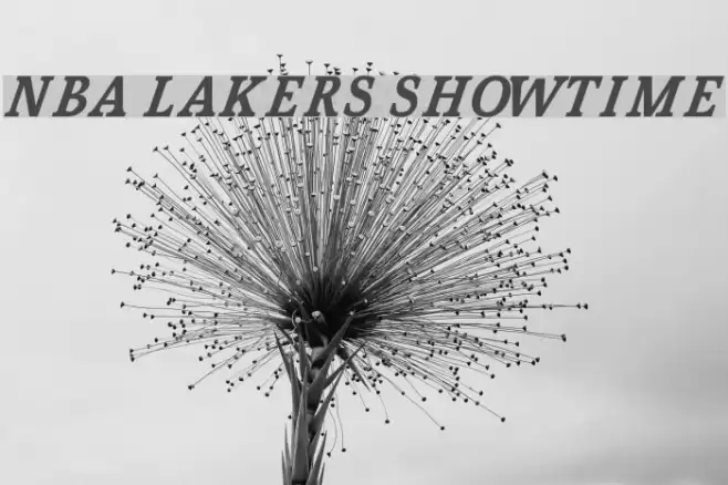 NBA Lakers Showtime Font examples