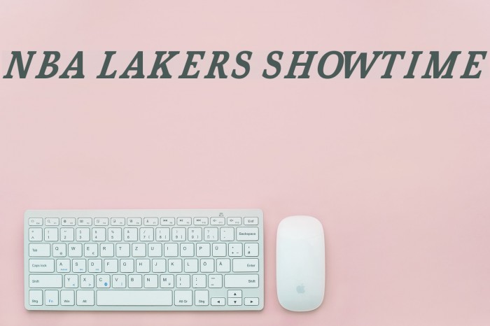 NBA Lakers Showtime Font examples