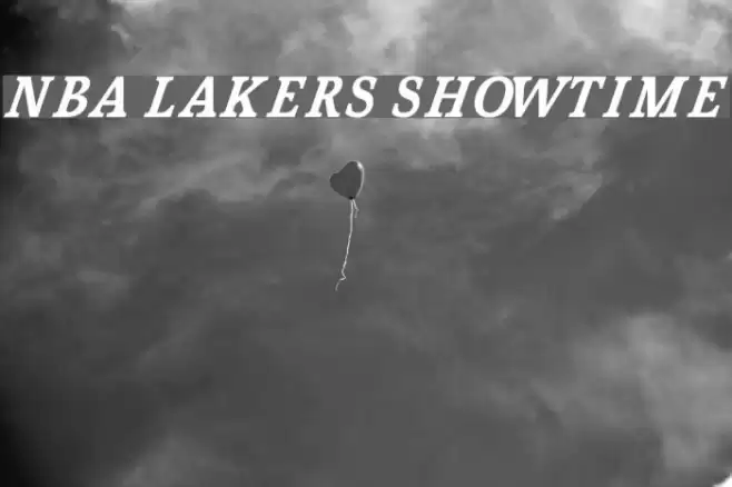 NBA Lakers Showtime Font examples