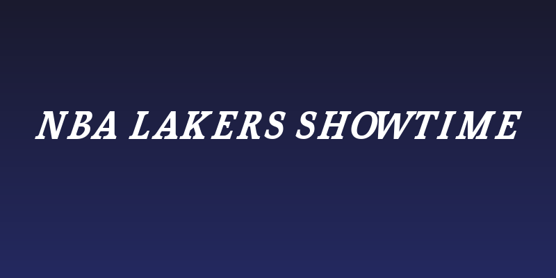 NBA Lakers Showtime Social Header