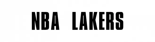 NBA Lakers  免费字体下载